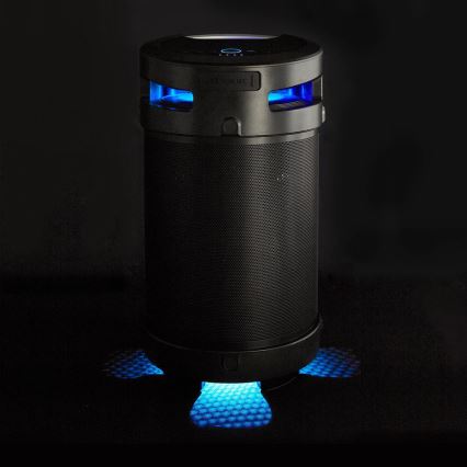 Nedis SPBB350BK - Επαναφορτιζόμενο ηχείο LED 210W/4400 mAh IPX5