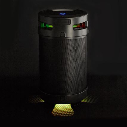 Nedis SPBB350BK - Επαναφορτιζόμενο ηχείο LED 210W/4400 mAh IPX5
