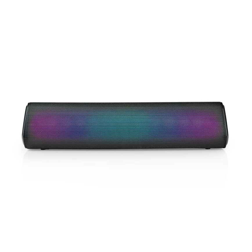 Επαναφορτιζόμενο ηχείο LED RGB 18W/1200 mAh