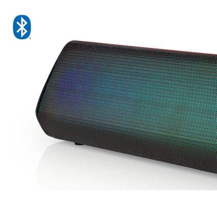 Επαναφορτιζόμενο ηχείο LED RGB 18W/1200 mAh