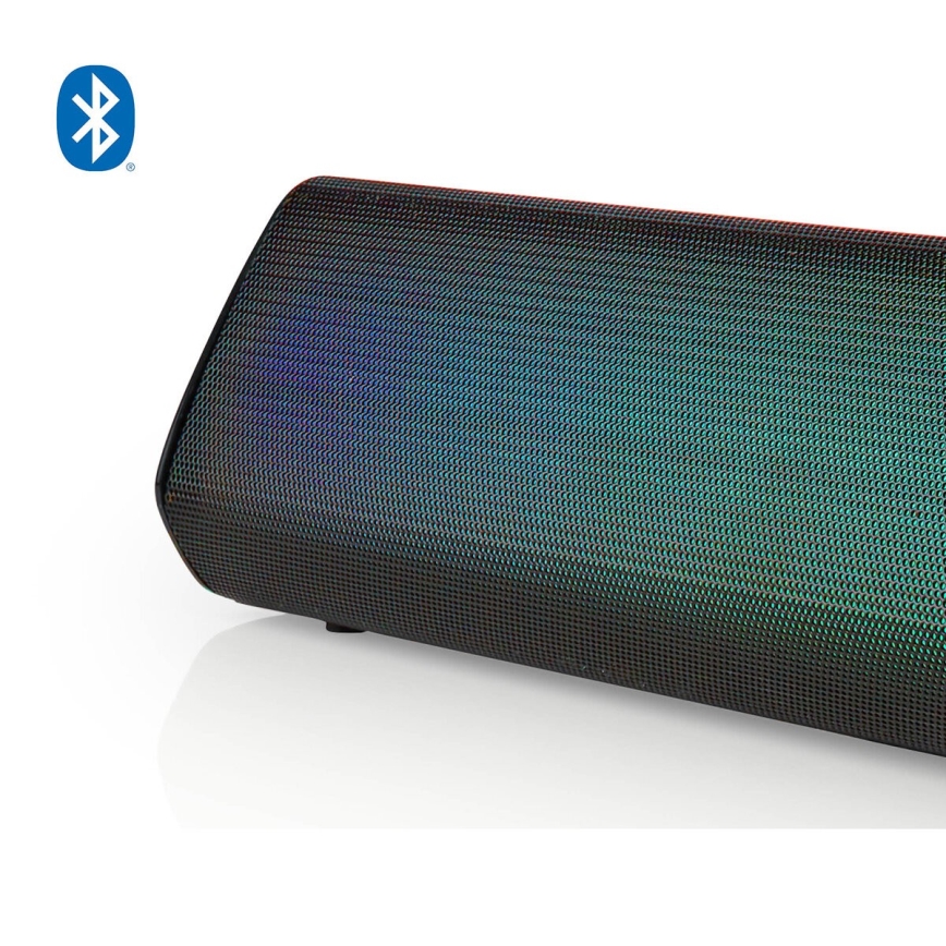 Επαναφορτιζόμενο ηχείο LED RGB 18W/1200 mAh