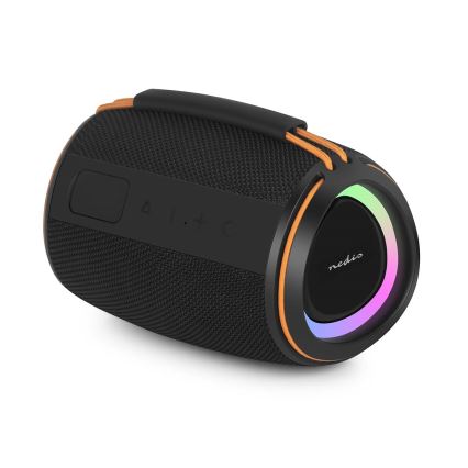 LED επαναφορτιζόμενο ηχείο 40W/1200 mAh IPX4 μαύρο