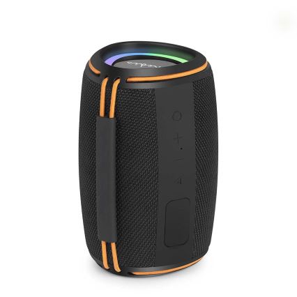 LED επαναφορτιζόμενο ηχείο 40W/1200 mAh IPX4 μαύρο