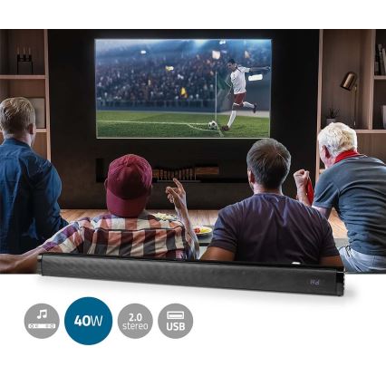 Soundbar 40W/230V + τηλεχειριστήριο