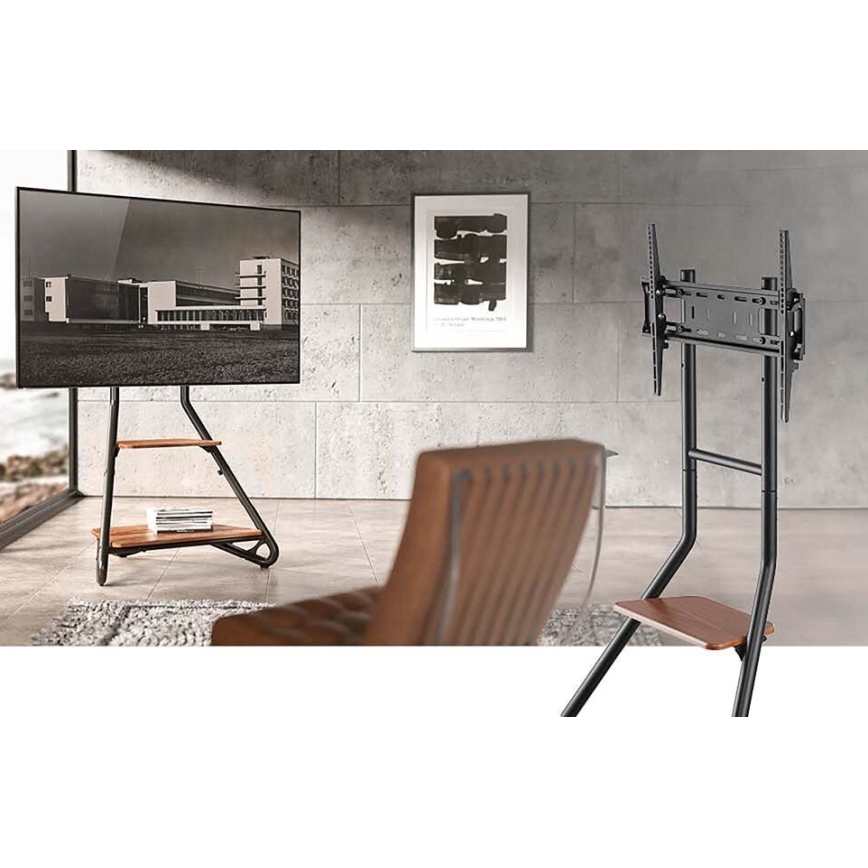 Επιδαπέδιος βραχίονας για τηλεόραση 37-75 μαύρο/καφέ