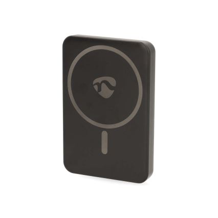 Power Bank 2 σε 1 με μαγνήτη και ασύρματη φόρτιση MagSafe 5000 mAh μαύρο