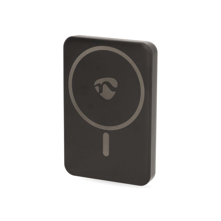 Power Bank 2 σε 1 με μαγνήτη και ασύρματη φόρτιση MagSafe 5000 mAh μαύρο