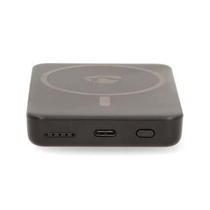 Power Bank 2σε1 magnetic με ασύρματη φόρτιση MagSafe 5000 mAh μαύρο