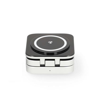 Ασύρματος φορτιστής 3σε1 15W ασημί