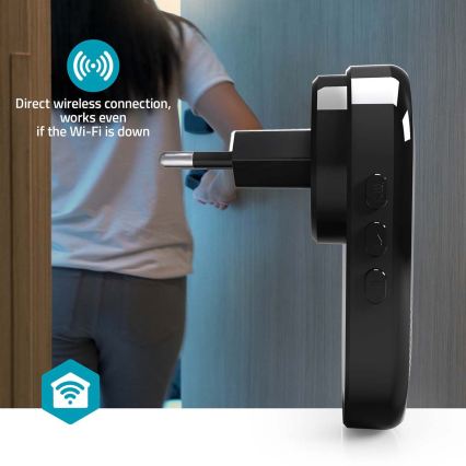 Ηχείο κουδουνιού SmartLife Wi-Fi, μαύρο