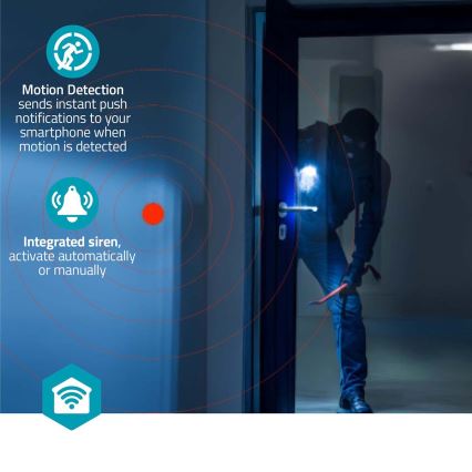 Έξυπνη κάμερα Smartlife 5V 3MP Full HD 1296p Wi-Fi Tuya