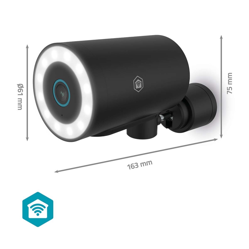 Έξυπνη εξωτερική κάμερα SmartLife 5V 4K 8MP 3840x2160p IP65 Wi-Fi Tuya