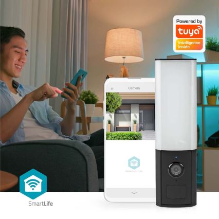 Έξυπνη εξωτερική κάμερα Smartlife Full HD 1080p με φωτισμό LED Wi-Fi Tuya IP65