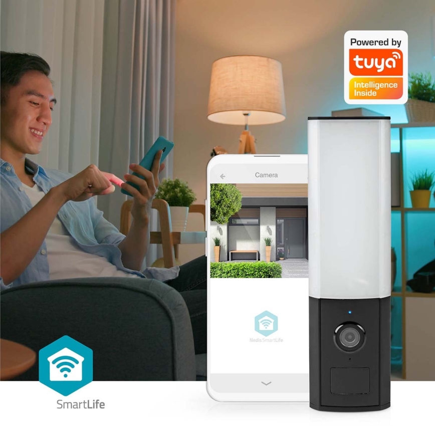 Έξυπνη εξωτερική κάμερα Smartlife Full HD 1080p με φωτισμό LED Wi-Fi Tuya IP65