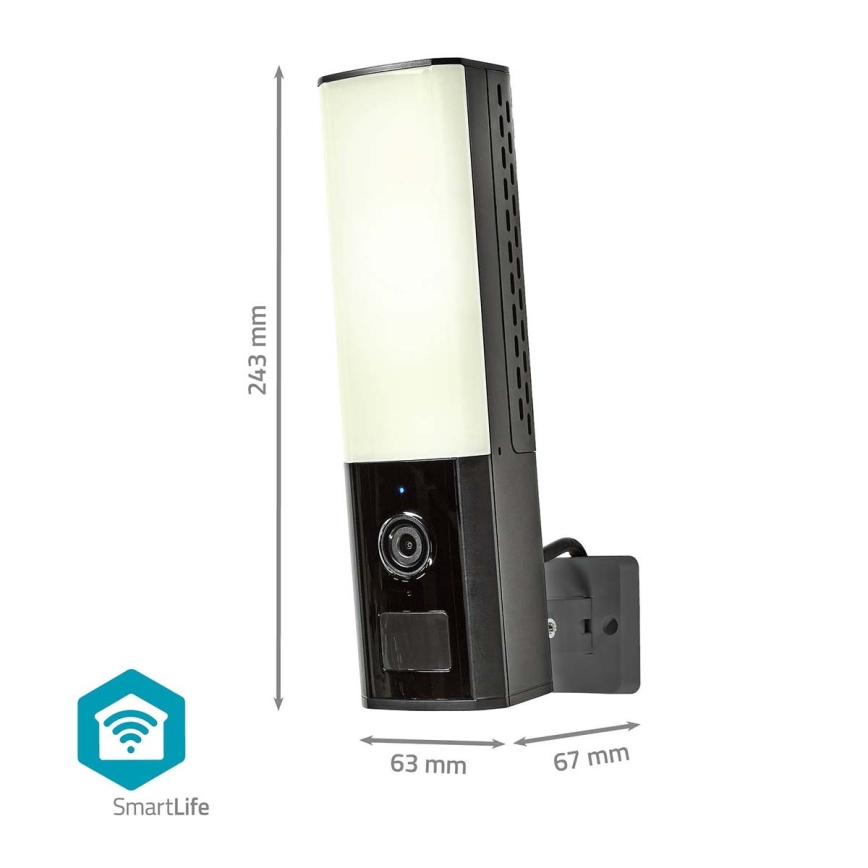 Έξυπνη εξωτερική κάμερα Smartlife Full HD 1080p με φωτισμό LED Wi-Fi Tuya IP65