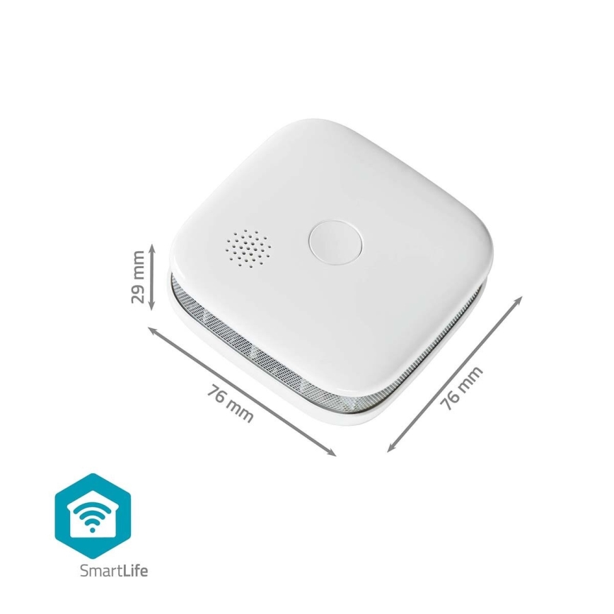 ΣΕΤ 3x Ανιχνευτής καπνού SmartLife 3V/1xCR123A Wi-Fi Tuya