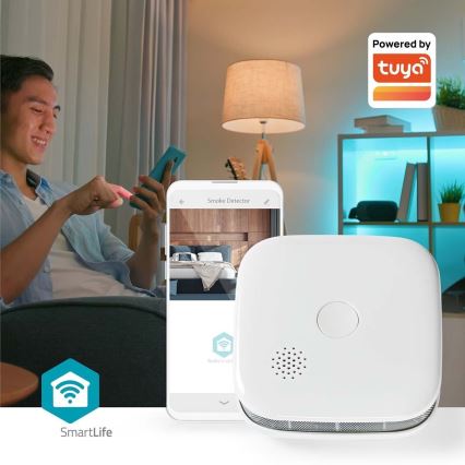 ΣΕΤ 3x Ανιχνευτής καπνού SmartLife 3V/1xCR123A Wi-Fi Tuya