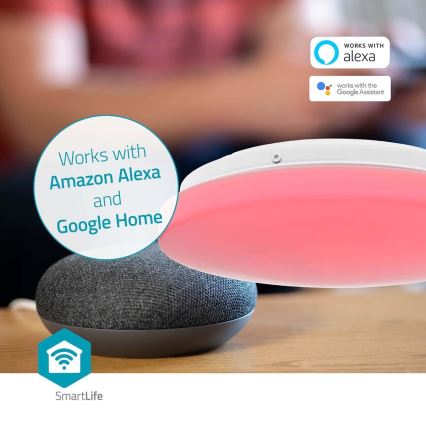 LED RGBW Φωτιστικό οροφής μπάνιου dimming SmartLife LED/18W/230V 2700-6500K IP44 Wi-Fi Tuya