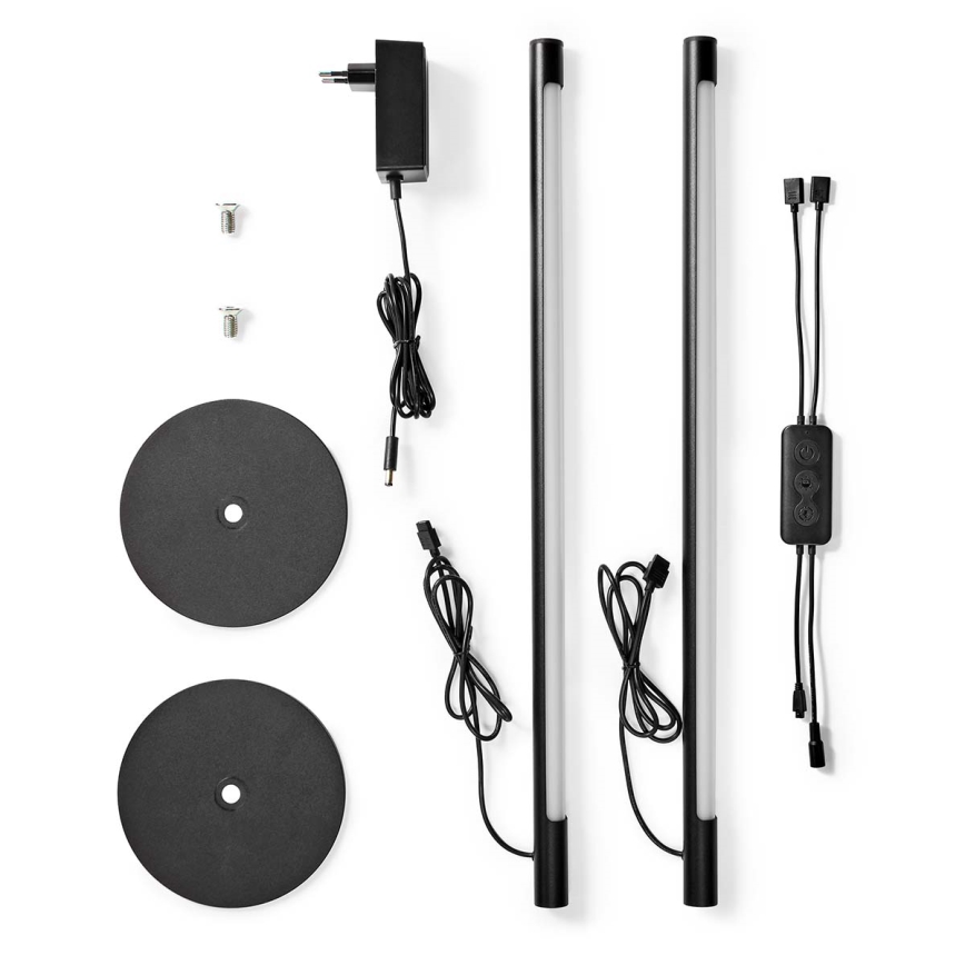 ΣΕΤ 2x LED RGBIC Ρυθμιζόμενο επιτραπέζιο φωτιστικό SmartLife LED/36W/230V 55 εκ. 2700-6500K Wi-Fi Tuya + τηλεχειριστήριο