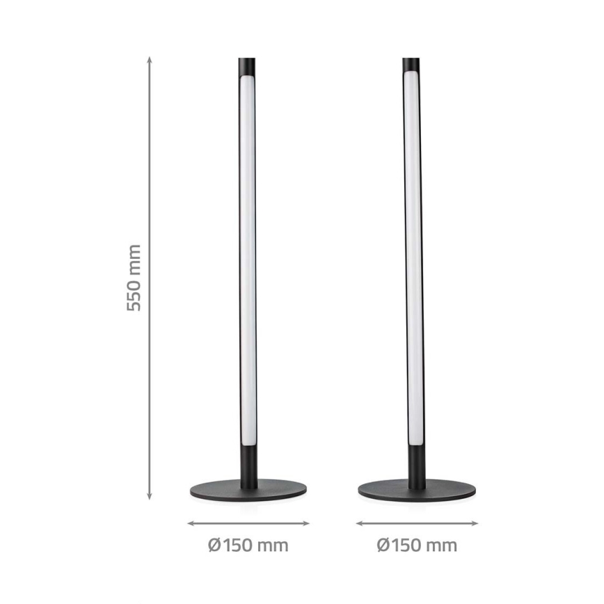 ΣΕΤ 2x LED RGBIC Ρυθμιζόμενο επιτραπέζιο φωτιστικό SmartLife LED/36W/230V 55 εκ. 2700-6500K Wi-Fi Tuya + τηλεχειριστήριο