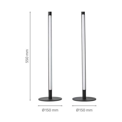 ΣΕΤ 2x LED RGBIC Eπιτραπέζιο φωτιστικό  SmartLife LED/36W/230V 55 cm 2700-6500K Wi-Fi Tuya + τηλεχειριστήριο