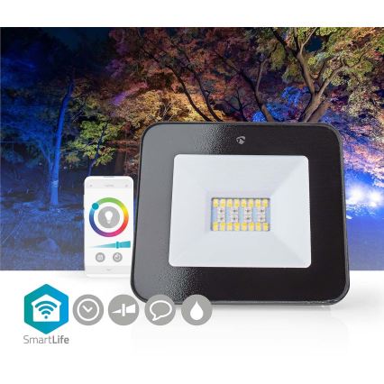 LED RGBW Dimming προβολέας SmartLife LED/20W/230V Wi-Fi IP65 2700-6500K