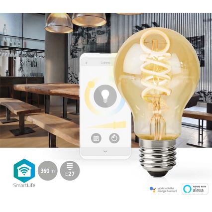 LED Dimmable λαμπτήρας A60 E27/4,9W/230V Wi-Fi 1800-6500K