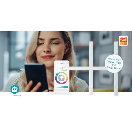 LED RGBW Έξυπνη ρυθμιζόμενη λωρίδα SmartLife LED/8W/230V Wi-Fi Tuya + τηλεχειριστήριο