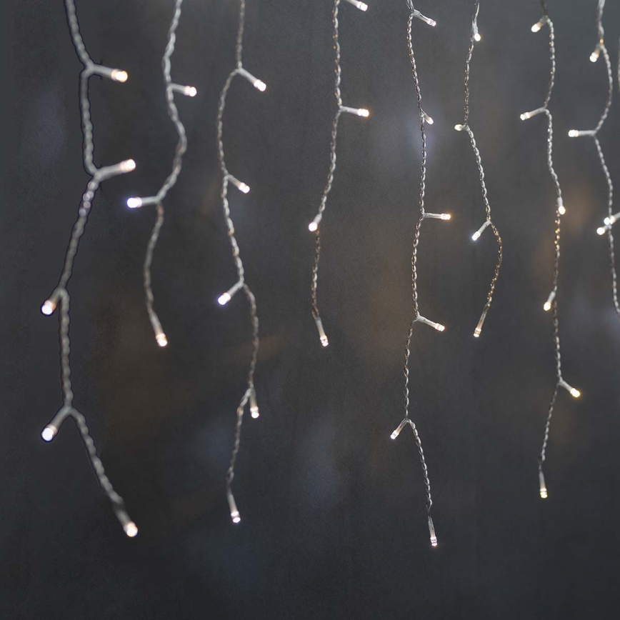 LED Χριστουγεννιάτικο Κουρτίνα 240xLED/11 λειτουργίες 8μ IP65 Wi-Fi Tuya ζεστό έως ψυχρό λευκό