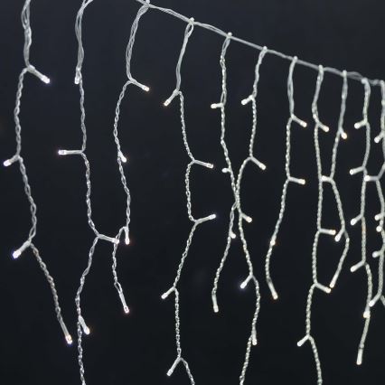 LED Χριστουγεννιάτικο Κουρτίνα 240xLED/11 λειτουργίες 8μ IP65 Wi-Fi Tuya ζεστό έως ψυχρό λευκό