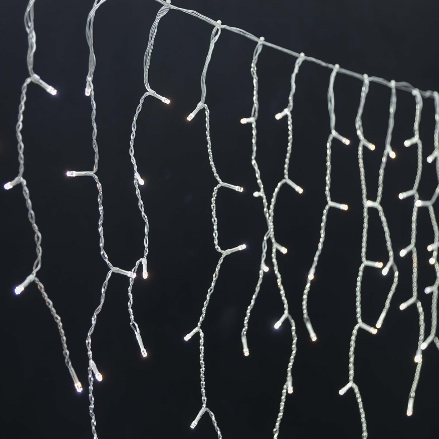 LED Χριστουγεννιάτικο Κουρτίνα 240xLED/11 λειτουργίες 8μ IP65 Wi-Fi Tuya ζεστό έως ψυχρό λευκό