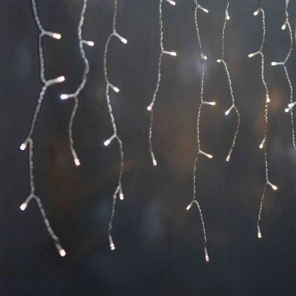 Ρυθμιζόμενη LED χριστουγεννιάτικη κουρτίνα εξωτερικού χώρου 400xLED/11 λειτουργίες 11m IP65 Wi-Fi Tuya