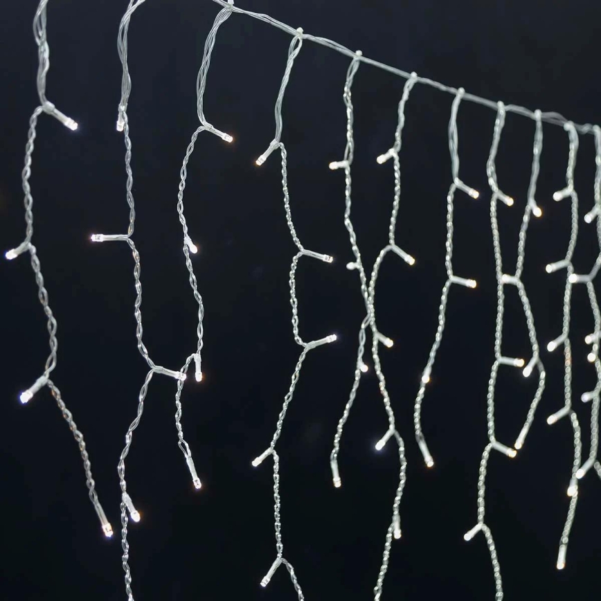 Ρυθμιζόμενη LED χριστουγεννιάτικη κουρτίνα εξωτερικού χώρου 400xLED/11 λειτουργίες 11m IP65 Wi-Fi Tuya