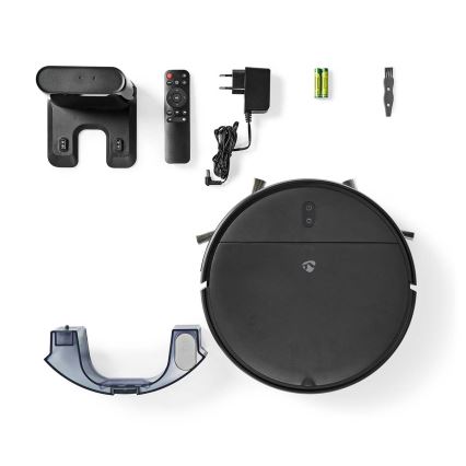 Σκούπα ρομπότ με σφουγγάρισμα 28W/2500 mAh Wi-Fi μαύρο + τηλεχειριστήριο