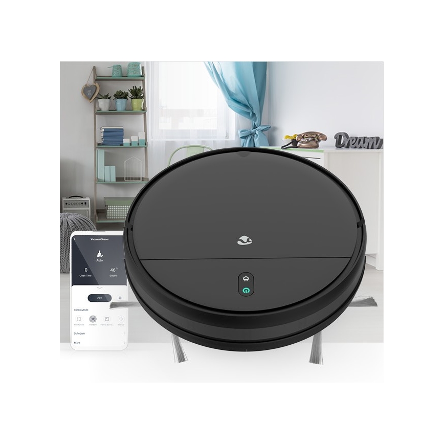 Σκούπα ρομπότ με σφουγγάρισμα 28W/2500 mAh Wi-Fi μαύρο + τηλεχειριστήριο