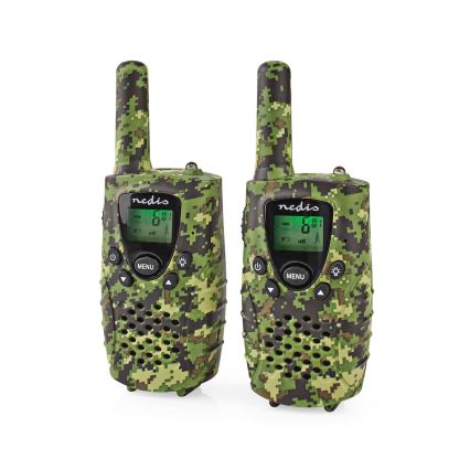 ΣΕΤ 2x Walkie-talkie με φωτισμό LED 3xAAA εμβέλεια 8 km σε χρώμα παραλλαγή