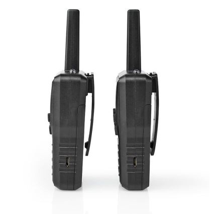 ΣΕΤ 2x Επαναφορτιζόμενο walkie-talkie με  φωτισμό LED 1300 mAh εμβέλεια 10 km