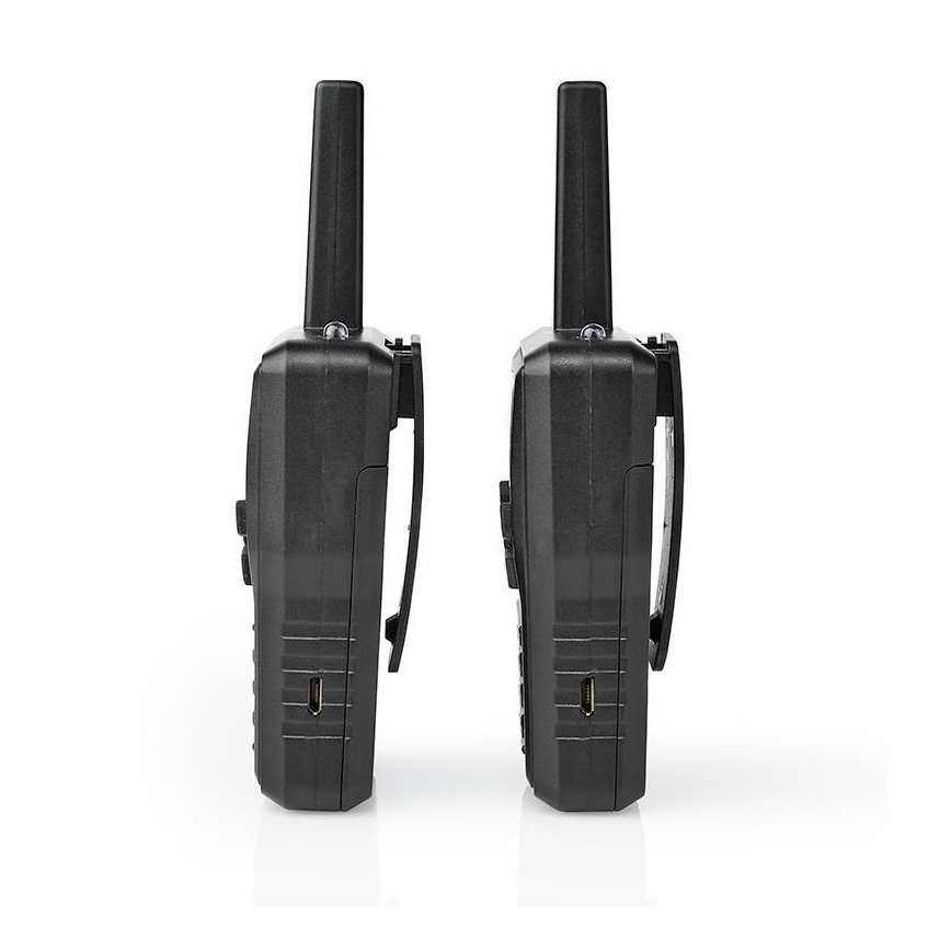 ΣΕΤ 2x Επαναφορτιζόμενο walkie-talkie με  φωτισμό LED 1300 mAh εμβέλεια 10 km