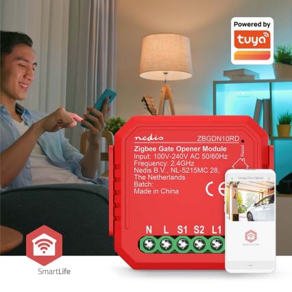 Έξυπνος διακόπτης γκαραζόπορτας SmartLife Zigbee Tuya