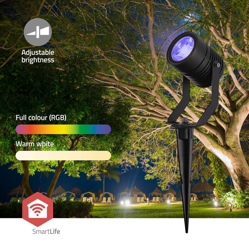 Σετ 3x LED RGBW ρυθμιζόμενο εξωτερικό φωτιστικό SmartLife LED/3W/230V IP65 Wi-Fi Tuya μαύρο