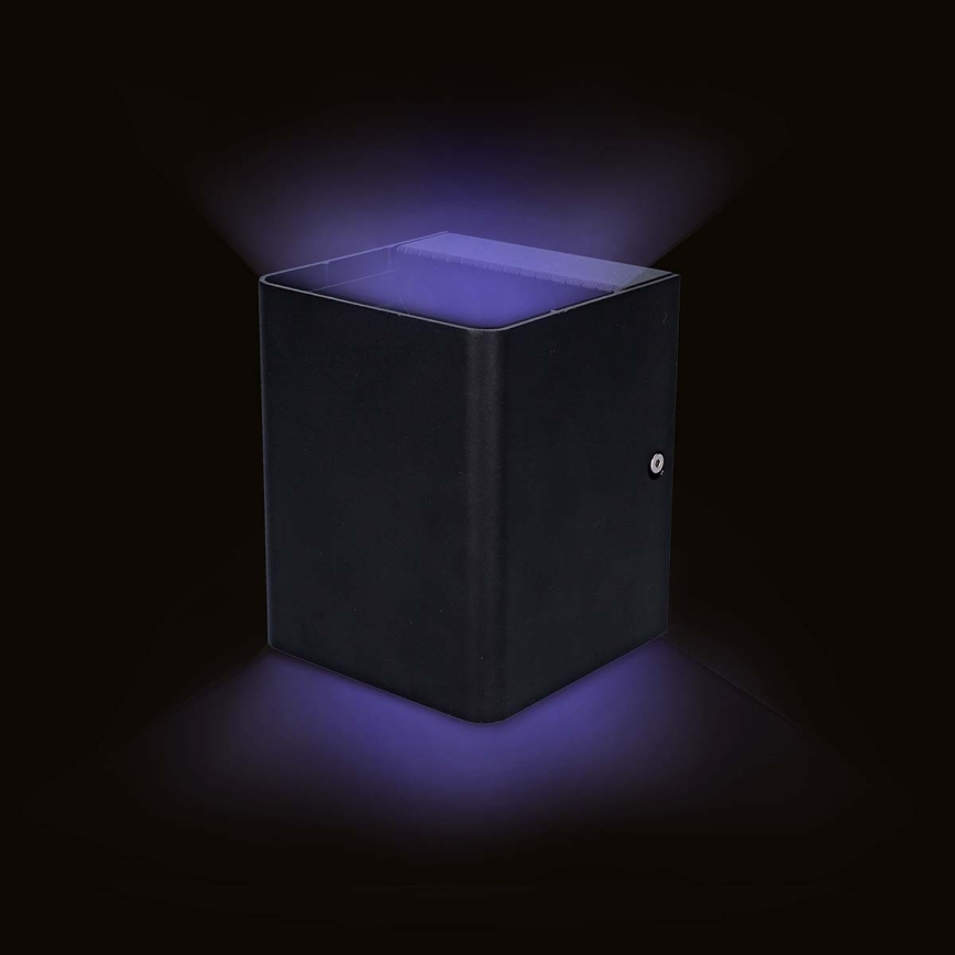 LED RGBW ρυθμιζόμενο εξωτερικό επιτοίχιο φωτιστικό SmartLife LED/12W/230V IP65 Wi-Fi Tuya μαύρο