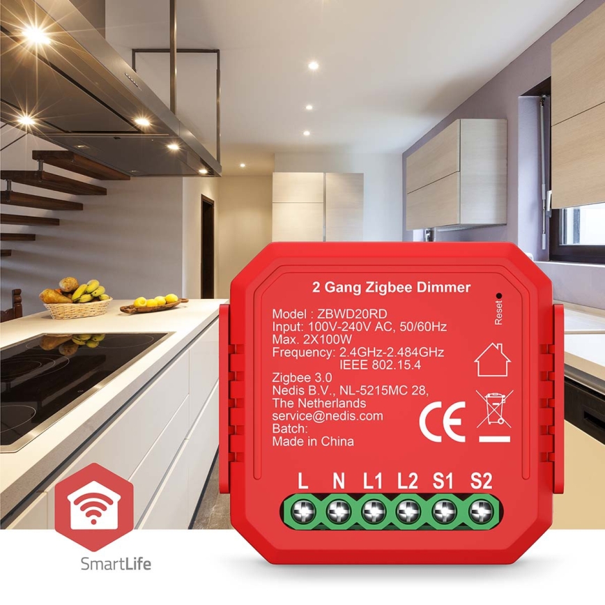 Έξυπνος διπλός ρυθμιστής φωτισμού SmartLife 230V