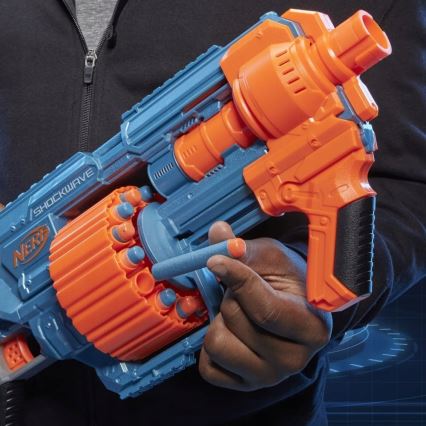 Nerf - Παιδικό όπλο Elite 2.0 Shockwave RD-15 Blaster με αξεσουάρ