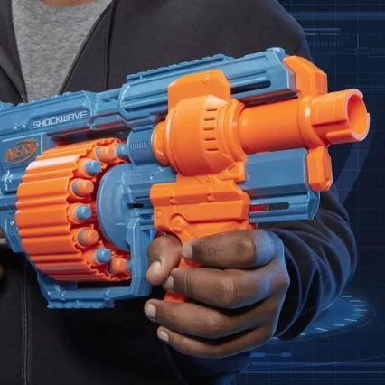 Nerf - Παιδικό όπλο Elite 2.0 Shockwave RD-15 Blaster με αξεσουάρ