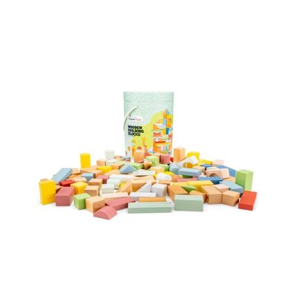 New Classic Toys - Ξύλινο blocks 100 τμχ