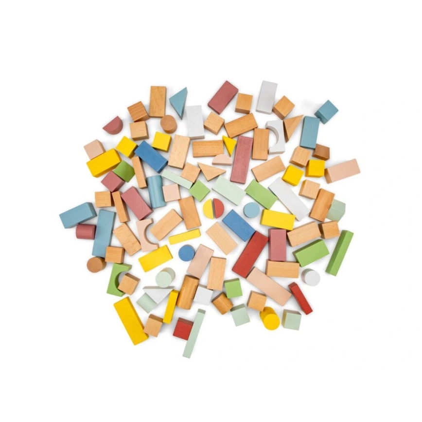 New Classic Toys - Ξύλινο blocks 100 τμχ
