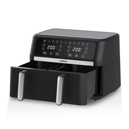 Niceboy AirFryer DUO - Διπλή φριτέζα αέρος 9 l 2400W/230V