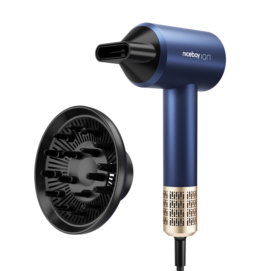 Niceboy AirSonic ELITE - Πιστολάκι μαλλιών 2200W/230V μπλε