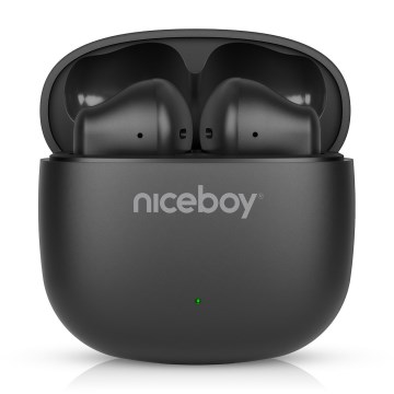 Niceboy Beans 4 POP - Ασύρματα ακουστικά 200 mAh + 2x 30 mAh IPX4 μαύρο