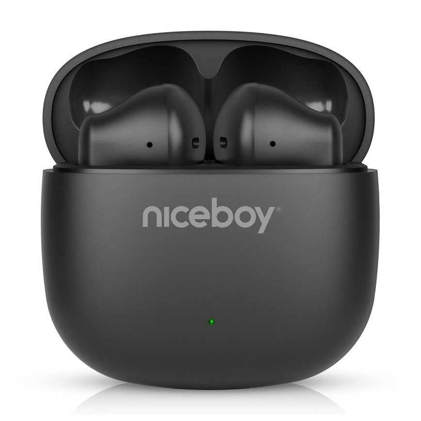 Niceboy Beans 4 POP - Ασύρματα ακουστικά 200 mAh + 2x 30 mAh IPX4 μαύρο